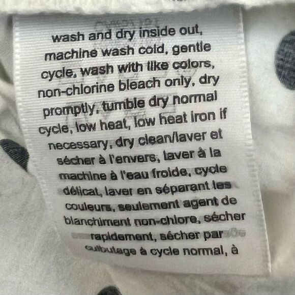 Tommy Hilfiger Polka Dot 3/4 Bell Sleeve Blouse Large - Picture 8 of 9